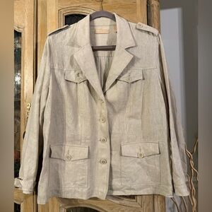 Kate Hill Linen Light Tan Jacket